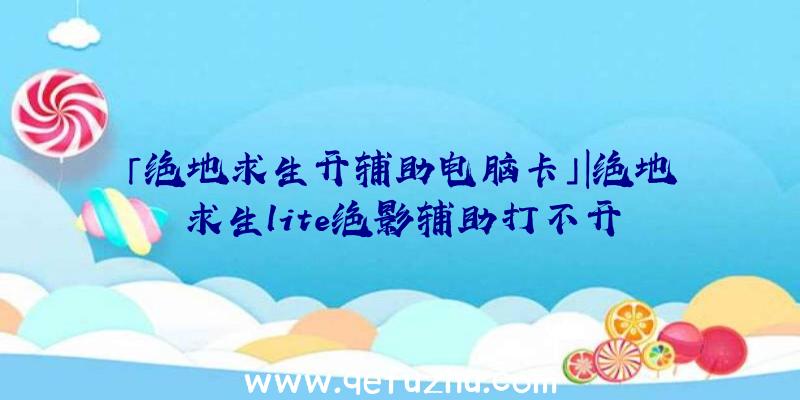 「绝地求生开辅助电脑卡」|绝地求生lite绝影辅助打不开